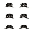 thumbnail image 1 of Conjunto de 6 Reparación de Plantilla de Puente de Cuerda de Violín Sunnimix Plantilla de diapasón de violín, 1 of 4