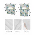 thumbnail image 5 of Blue Hydrangea Swag Curtains for Living Room/Bedroom Windows, Rustic Wooden Butterfly Spring Floral Kitchen Curtains and Valances Set 36 Inch Length, Light Filtering Swags Valance Curtain Panels, 5 of 5
