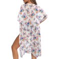 thumbnail image 5 of HELLHERO High Quality Fabrics Beach Cover Up for Resort Long Free Size Bathing Suit Cover Up Colorful Butterflies, 5 of 6