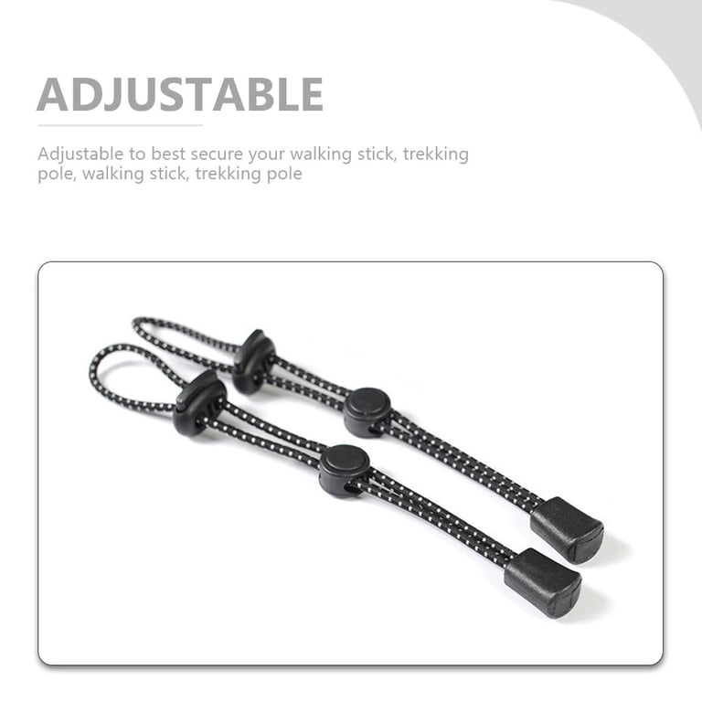 4 Pcs Hiking Stick Elastic Strap Backpack Pole Ropes Trekking Poles Travel Walking Holder Climbing Securing Fixing