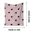 thumbnail image 3 of KCEHTA Valentines Day Blanket, Valentine's Day Heart Throw Blanket, Valentine Heart Blanket, Decorative Soft Lightweight Cozy Flannel Nap Blanket for Him Her Boyfriend Girlfriend Mom Wife, 3 of 6