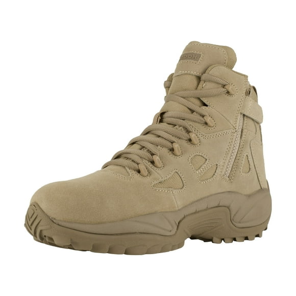 Botas tácticas Reebok Rapid Response Safety Pune para hombre, color canela, 12 W