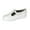 White, variant on Maryann Wide Width Classic Leather Comfort Slip On Shoes with Buckle BLACK 7