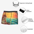 thumbnail image 3 of Balery Island Beach Guinea Pig Calzoncillos bóxer para hombre, ropa interior de algodón suave y transpirable con cinturilla de nailon-X-Large, 3 of 5