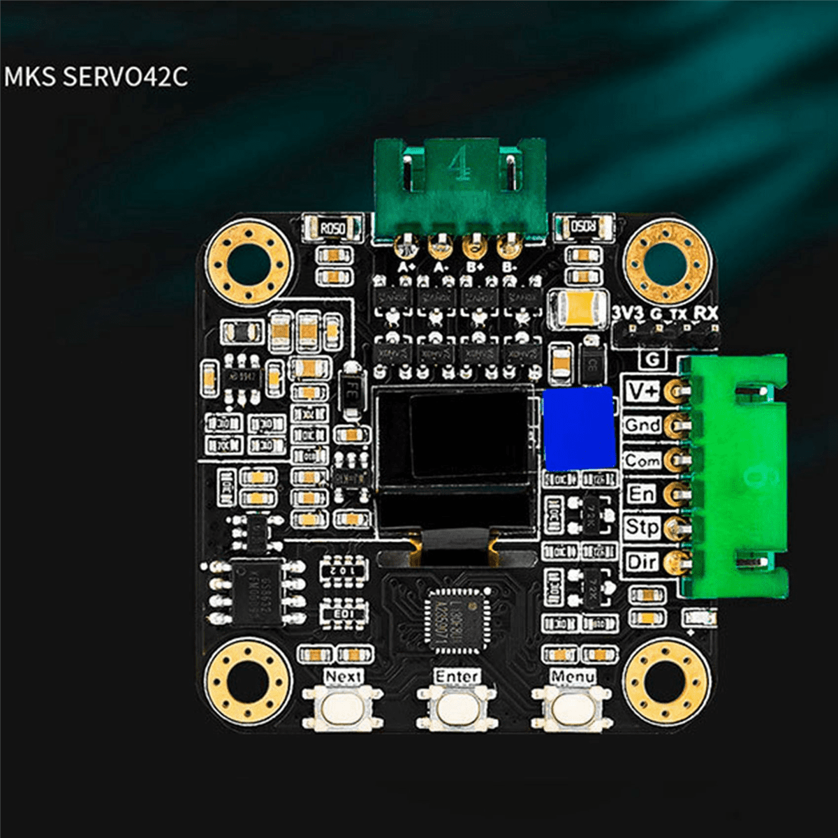 Persistence NEMA 17 Schrittmotor-Treiber Set – MKS SERVO42C PCBA Mit Adapterplatine, Ultra-leise, Für CNC Und 3D-Drucker, Verhindert Schrittverluste