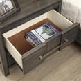 thumbnail image 3 of Furniture of America Vela Solid Wood 2-Drawer Nightstand in Gray, 3 of 3