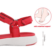 thumbnail image 3 of Dream Pairs Women's Summer Sport Sandals Outdoor Athletic Hiking Sandals QDL19001L RED Size 7, 3 of 5