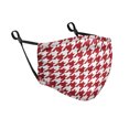 thumbnail image 1 of WIRESTER Reusable Washable Polyester 3 Layers Face Mask For Adult, Red Houndstooth Pattern, 1 of 1