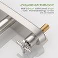 thumbnail image 6 of APPASO 2 Handle Kitchen Faucet with Soap Dispenser, Kitchen Faucet with Pull Down Sprayer, Brushed Nickel Kitchen Faucet, 4 Hole Kitchen Faucets, Stainless Steel Faucet for Kitchen Sink, RV, Bar, 6 of 14