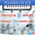 thumbnail image 2 of Arctic-Pro La Machine à Glace Rapide Numérique Argent, Fait 2 Tailles de Glace, 2 of 6