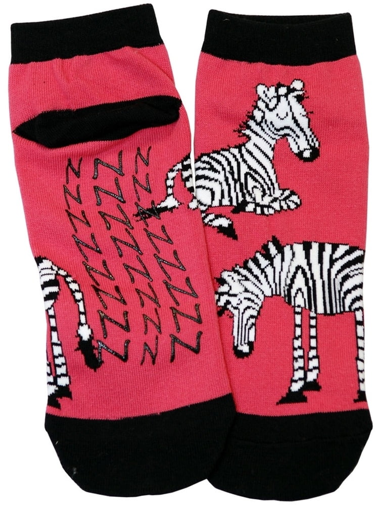 Zebra Catching Some ZZZ's Women's Slipper Socks 911