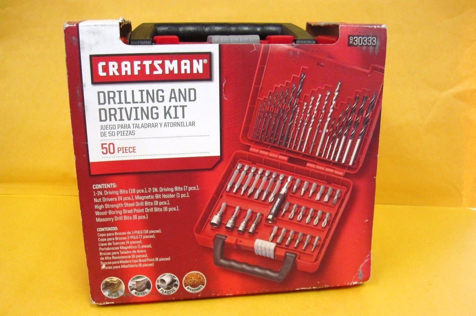 Craftsman 50 piece drill and drive set deals
