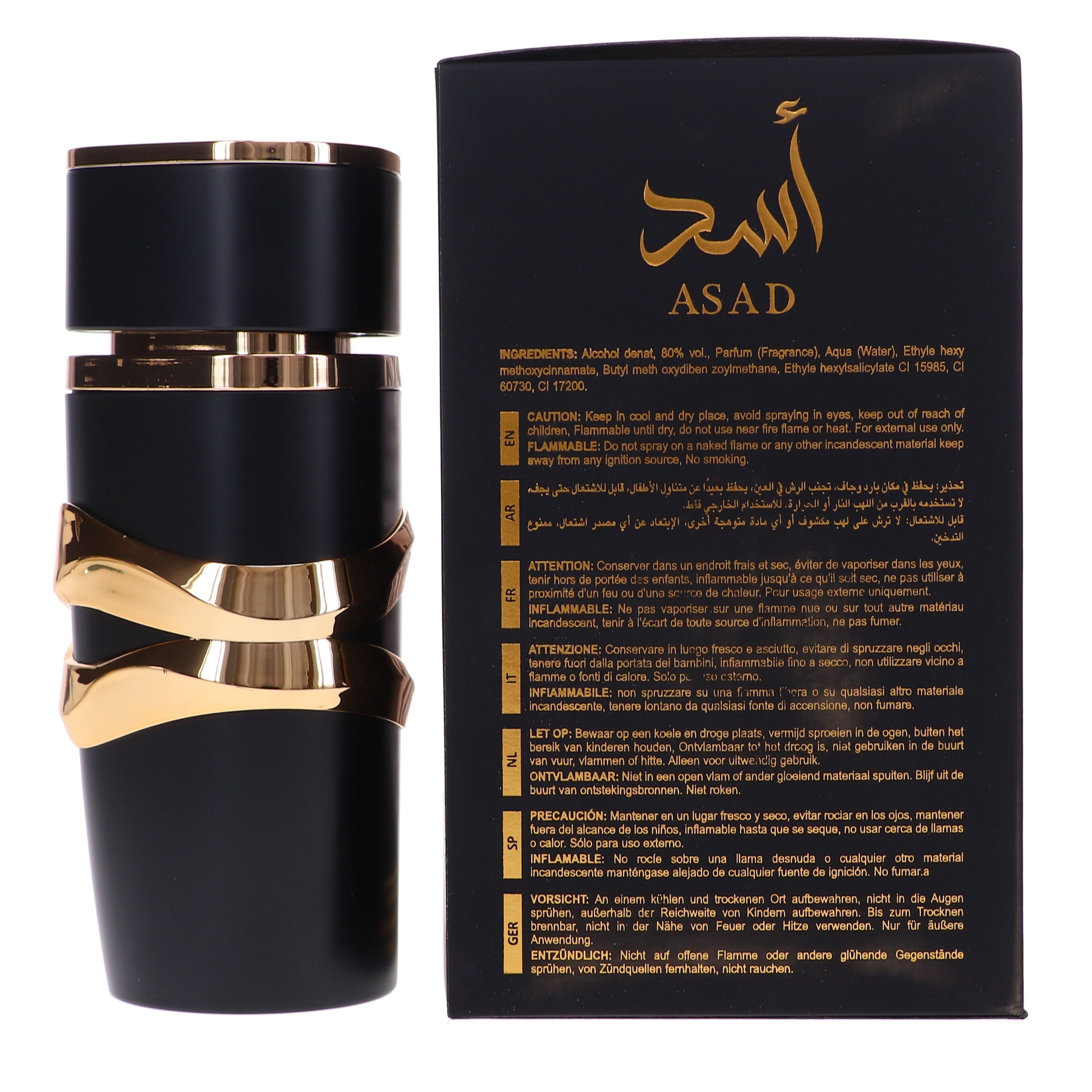 Lattafa Asad , 3.4 oz EDP Spray