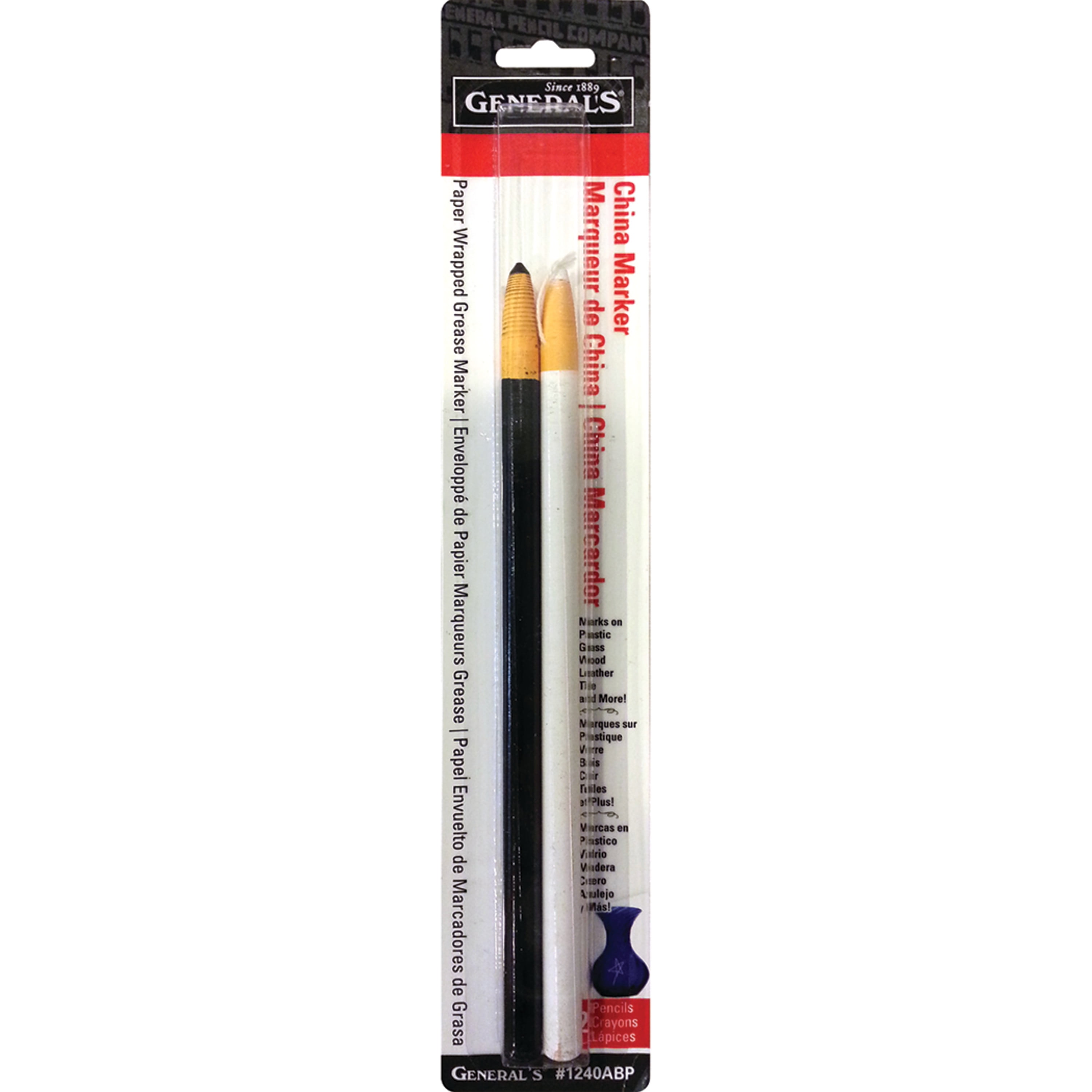 Chinagraph China Markers Pencils Write On Plastic Glass Ceramic Glossy Surfaces