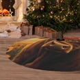 thumbnail image 6 of Lsque Sunset Sunflower Cow A Print Christmas Tree Skirt, Tree Skirt with Ties or Velcro, Perfect for Holiday Decorations, Halloween, and New Year-48", 6 of 7
