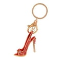thumbnail image 2 of CNKOO Key Ring Metal High Heel Shoe Key Chain Rhinestone Keychain for Bag Dressing Decoration  Pink, 2 of 10