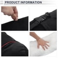 thumbnail image 3 of Almohada para la Cabeza del Automóvil Unique Bargains Almohada Ergonómica Cómoda para el Cuello Soporte para el Cuello Franela, Espuma Viscoelástica Ancho Ajustable Negro 2 Pcs para Conducir Viajar, 3 of 7