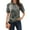 09-Dark Gray, variant on Womens Summer Tops Short Sleeve Slacking Womens Golf Shirts Soft Trendy Lapel V Neck Dark Blue Size L
