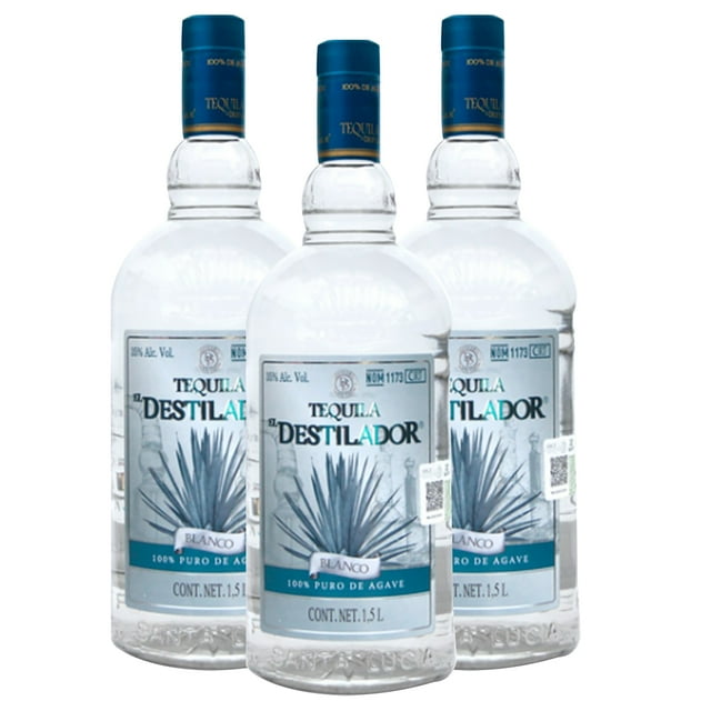 Tripack Tequila Destilador Blanco 1.5l Destilador Blanco