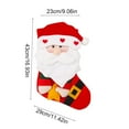 thumbnail image 4 of Xuniizn Christmas Stockings Bulk, Assorted Festive Xmas Stockings for Fireplace Mantel Decor, Traditional Holiday Ornaments, Christmas Decorations for Home, Polyester, 4 of 7