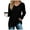 Black, variant on Fiaer Women V Neck Sweaters Plus Size Fashion Long Sleeve Shirts Loose Fit Casual Plain Lightweight Knit Tops Red XL