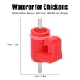 thumbnail image 4 of 20Pcs Plastic Automatic Drinker, Nipple Red Chicken Water Drinker, For Chickens Rough Nail  Plus Red   Body, 4 of 8