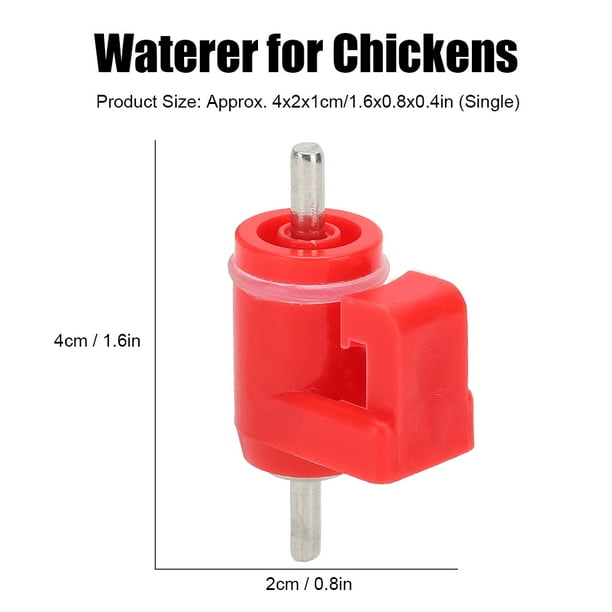 20Pcs Pezones de agua de aves de corral Alimentadores automáticos de pollo Dispensadores de agua Bebedero de aves de corral Bebedero para gallina Codorniz Granja de aves ANGGREK Otros