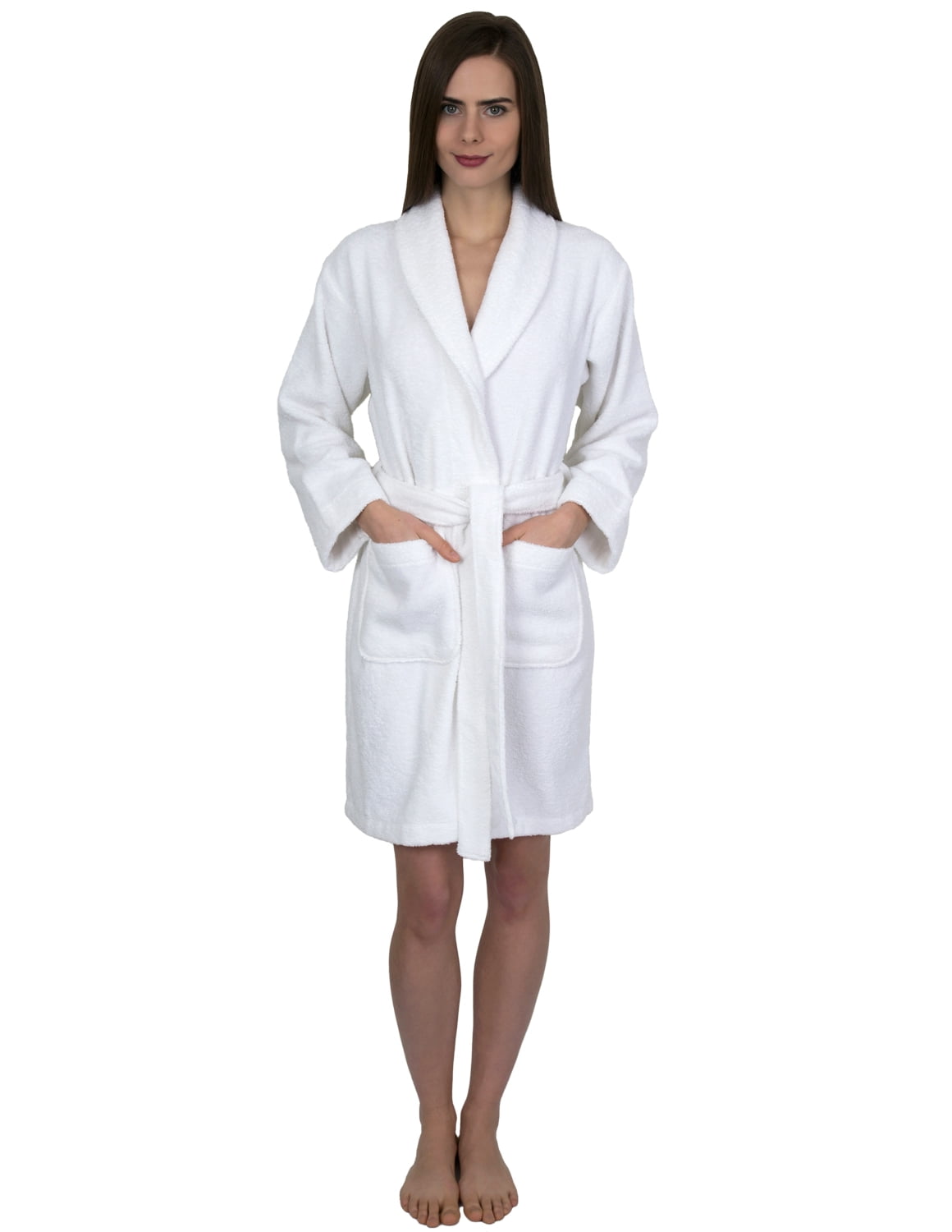 TowelSelections Women's Robe, Turkish Cotton Short Terry Bathrobe