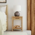 thumbnail image 6 of Butler Specialty Company Lennon 1 Drawer Rounded Leg Wood Nightstand - Natural, 6 of 7