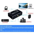 thumbnail image 4 of Convertidor Extractor de Audio HDMI eARC 4K@60Hz, Extractor de Audio HDMI 2.0 a HDMI 18Gbps con Salida de Audio Atmos/Earc/Arc/Toslink/Coaxial de 7.1ch/3.5mm HDCP 2.2 DTS HDR, 4 of 11