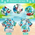 thumbnail image 4 of Conjunto de camisetas de verano para mascotas, camisetas florales de estilo hawaiano para perros, camisetas con estampado hawaiano para mascotas, ropa fresca transpirable para mascotas MFZFUKR XL, 4 of 8