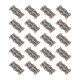 thumbnail image 1 of 20 piezas de bisagras retro resistentes para joyeros, cofres, puertas, muebles, gabinetes, cajas de regalo de hierro, mini., 1 of 1