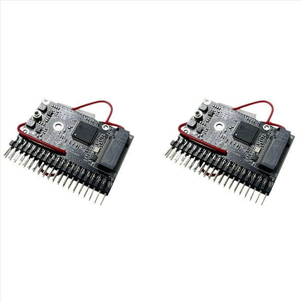 2X Tarjeta Adaptadora M.2 NGFF A IDE de 3,5 Pulgadas de 44 Pines Convertidor NGFF SSD A IDE de 3,5 Pulgadas Adaptador M.2 IDE de 150 MB/S para Computadora