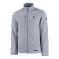 thumbnail image 2 of Men's Cutter & Buck  Gray Cincinnati Bearcats Evoke Eco Softshell Recycled Full-Zip Jacket, 2 of 3