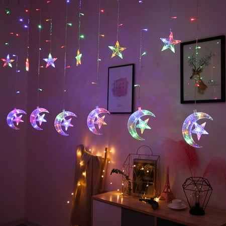 

Moon Star Led Light String Eid Mubarak Ramadan Decoration For Home Party Decor Kareem Ramadan And Eid Decor