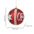 thumbnail image 3 of Juego De Adornos Navideños Grandes Irrompibles Transparentes Con Purpurina Para Decorar El Árbol De Navidad. Adornos Delicados Para Colgar., 3 of 5