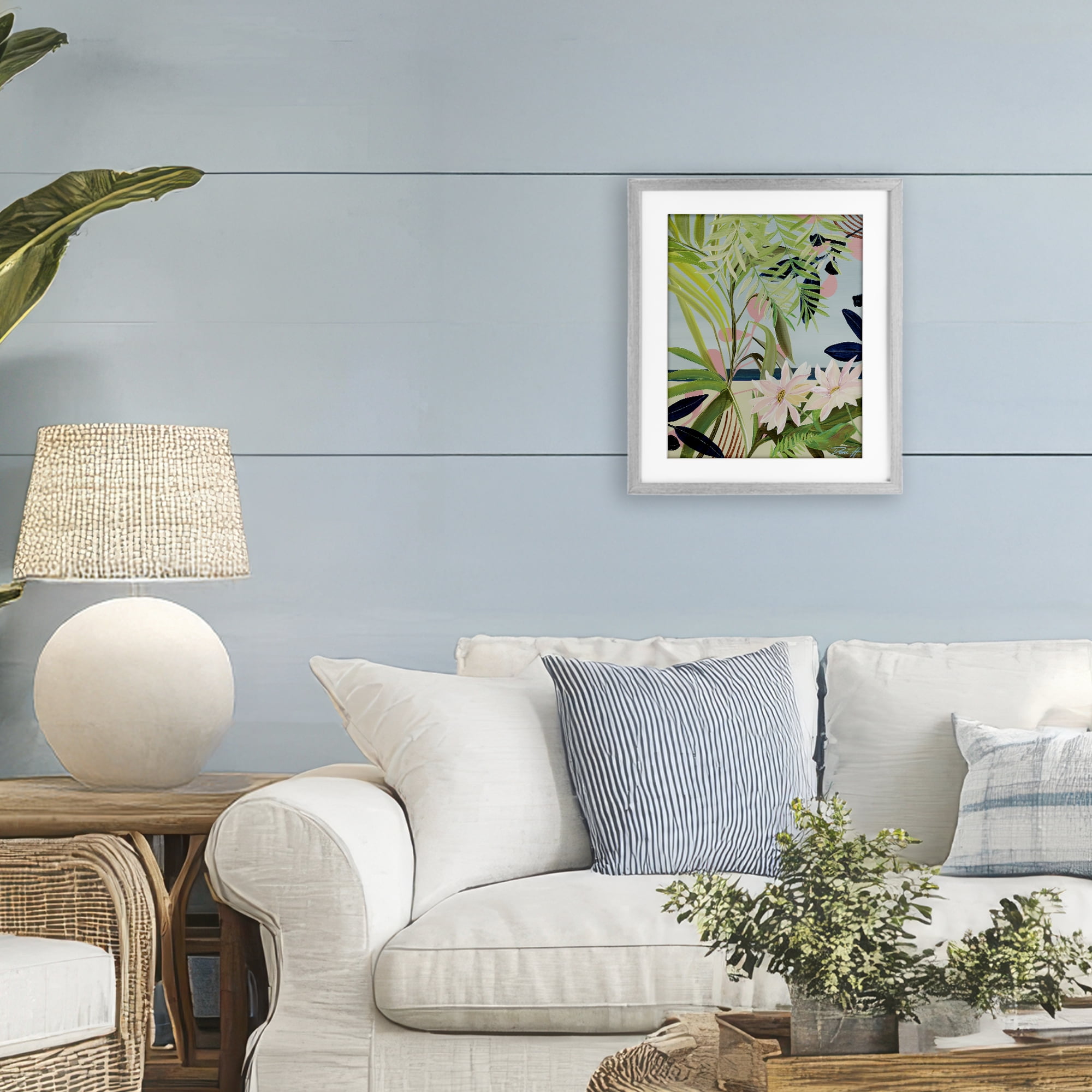 Stupell Industries Discovery of Lush Plants Gray Framed Print Under Glass, design by Dani Heyward