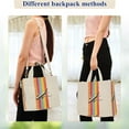 thumbnail image 4 of FORMRS Womens Corduroy Tote Bag Crossbody Shoulder Handbag with Pocket, Colorful Plane, 4 of 7