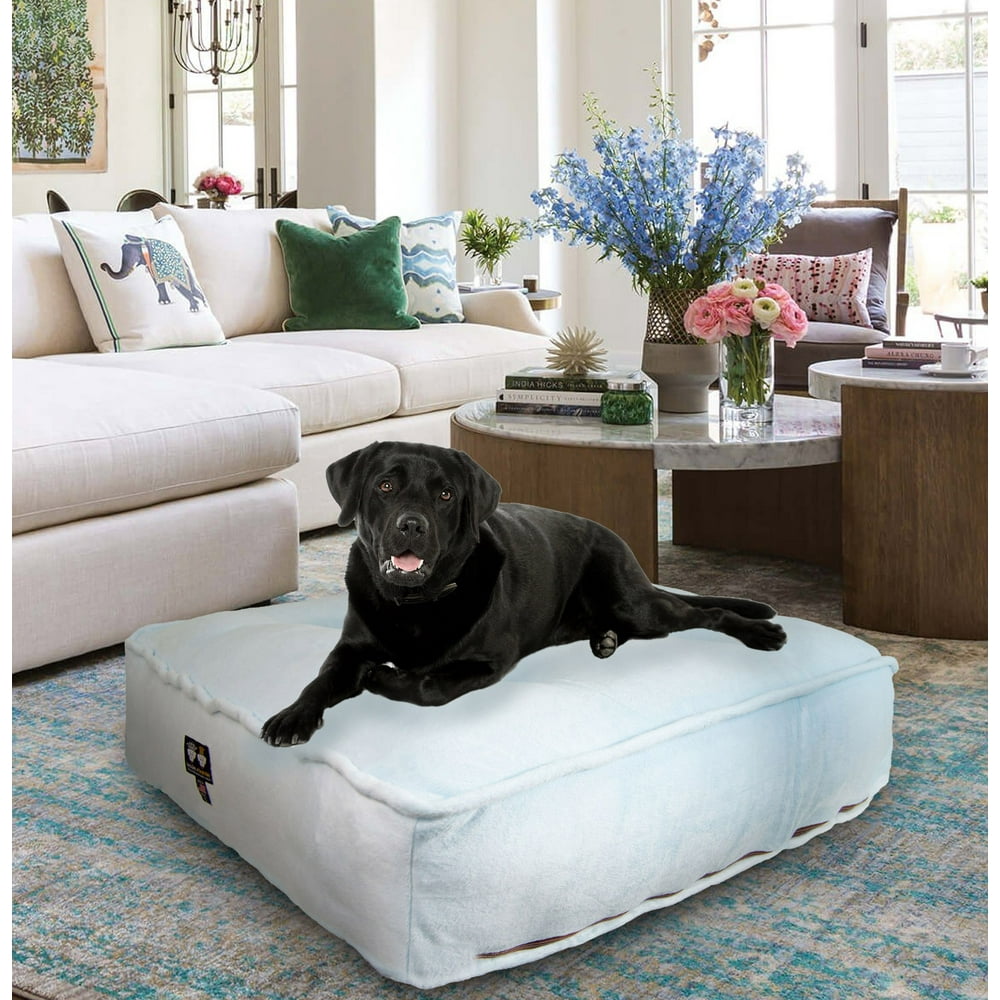 Bessie and Barnie Heavenly Luxury Extra Plush Faux Fur Rectangle Pet/Dog Bed