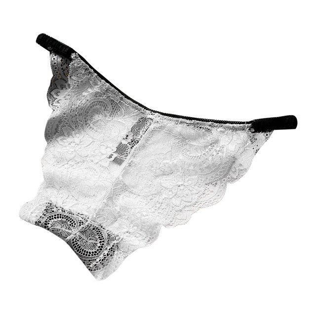 Gibobby Tangas de sexy mujer Bragas respirables del bikiní de la ropa interior para mujer del cordón atractivo para las(Blanco,XL)