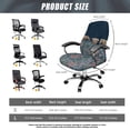 thumbnail image 6 of Xoenoiee Boho Mandala Elephant Print Computer Office Chair Cover, Stretchable Chair Covers Chair Slipcover, Anti-Dust Chair Protective Slipcover, Universal Chair Slipcover Protector, S, 6 of 6