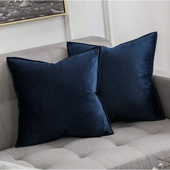Velvet Decorative Throw Pillow Covers 18x18 Inches, Soft Square Couch Sofa Pillow Covers
