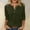 Army Green, variant on Dolkfu T Shirts for Women Elbow-Length Gray V-Neck Tops Stylish Casual Solid Color T-Shirts Women'S Clothing