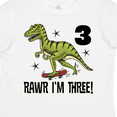 thumbnail image 4 of Inktastic 3rd Birthday Dinosaur Skateboarding Boys Toddler T-Shirt, 4 of 5