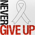 thumbnail image 2 of CafePress - Lung Cancer Never Give Up - Adjustable Unisex Printed Trucker Hat with Mesh Back, 2 of 8