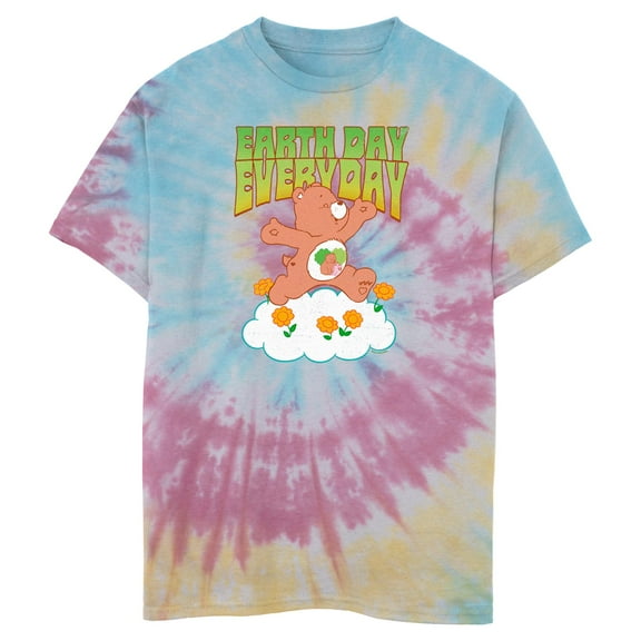 Boy's Care Bears Earth Day Everyday Forest Friend Bear Graphic T-Shirt
