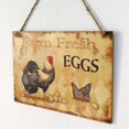 thumbnail image 2 of Fresh Eggs Sign Wooden Retro Vintage Sign Country Home Decor Farmhouse Rustic Sign (FARM FRESH EGGS 3), 2 of 6