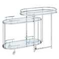 thumbnail image 2 of Furniture of America Noehmi Contemporary Metal 3-Tier Serving Cart in Chrome, 2 of 5