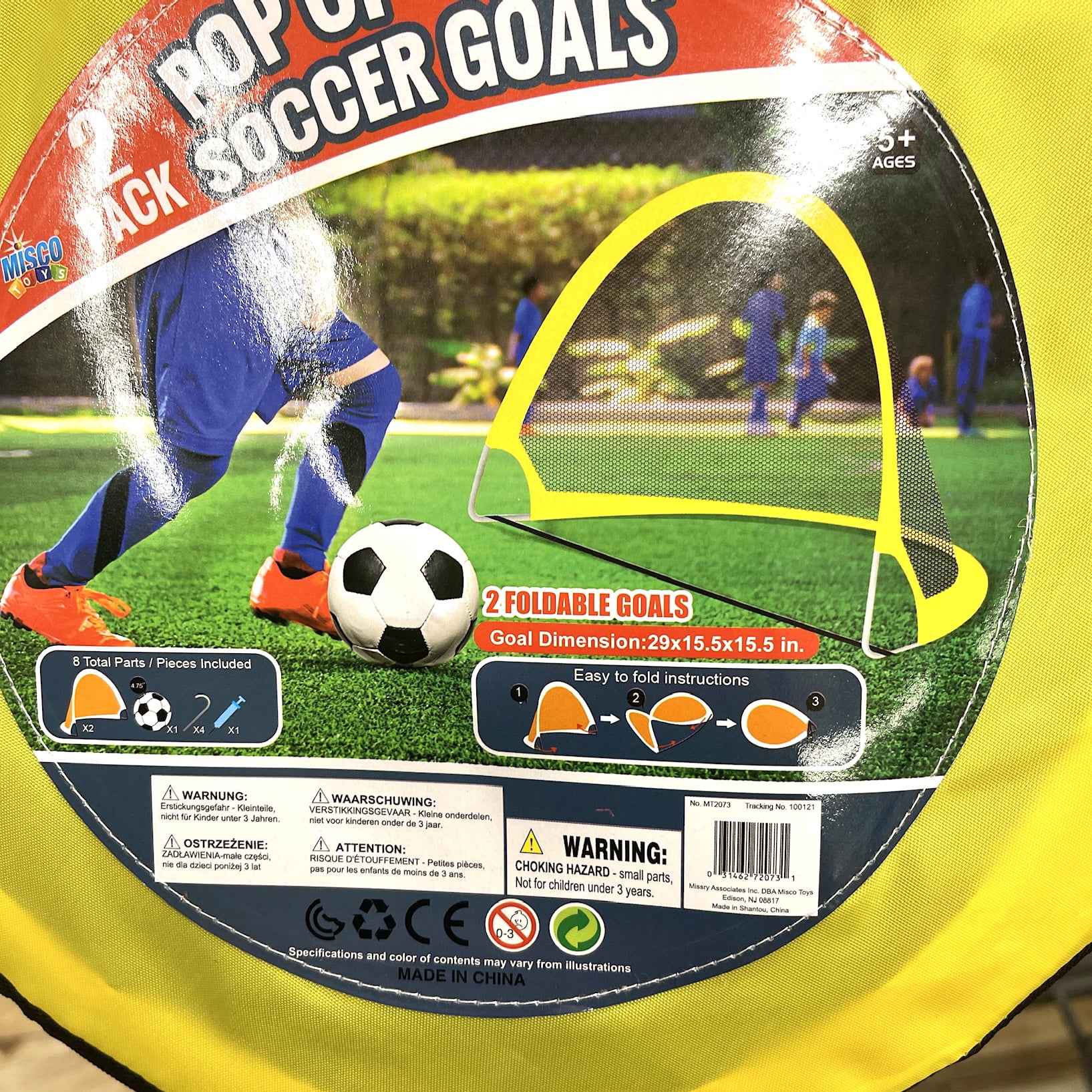 2 pack Foldable PopUp Soccer Goals