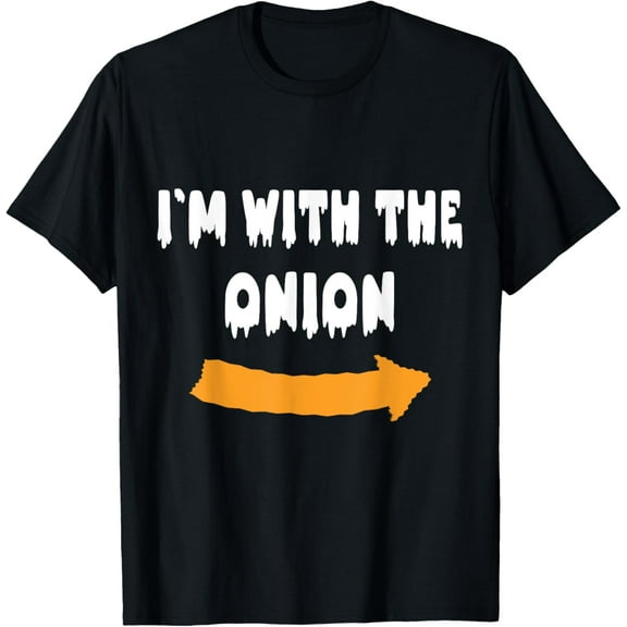 Exquisite and comfortable-I'm with the onion Funny Lazy Halloween Costume T-Shirt